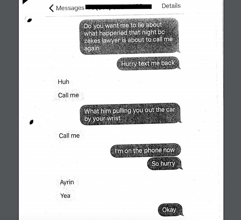 Illustration for article titled Witness Claims Ezekiel Elliott's Girlfriend Asked Her To Lie To Police